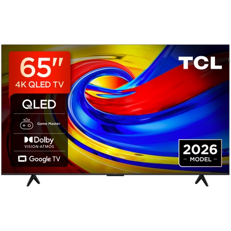 Tcl Black 65P7l-Uk 65" 4K Hdr Qled Direct Led Google Tv