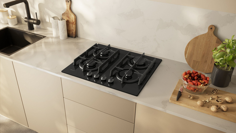 Neff Black T26pip4s0 59Cm Gas Hob