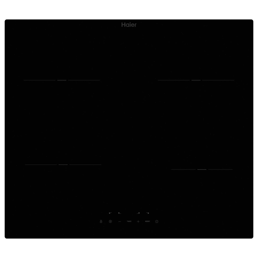 Haier Black Hai643ccaruk 59.5Cm 4 Zone Built In Induction Hob
