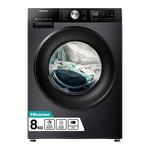 Hisense Black Wf3s8043bb3 8Kg 1400 Spin Washing Machine