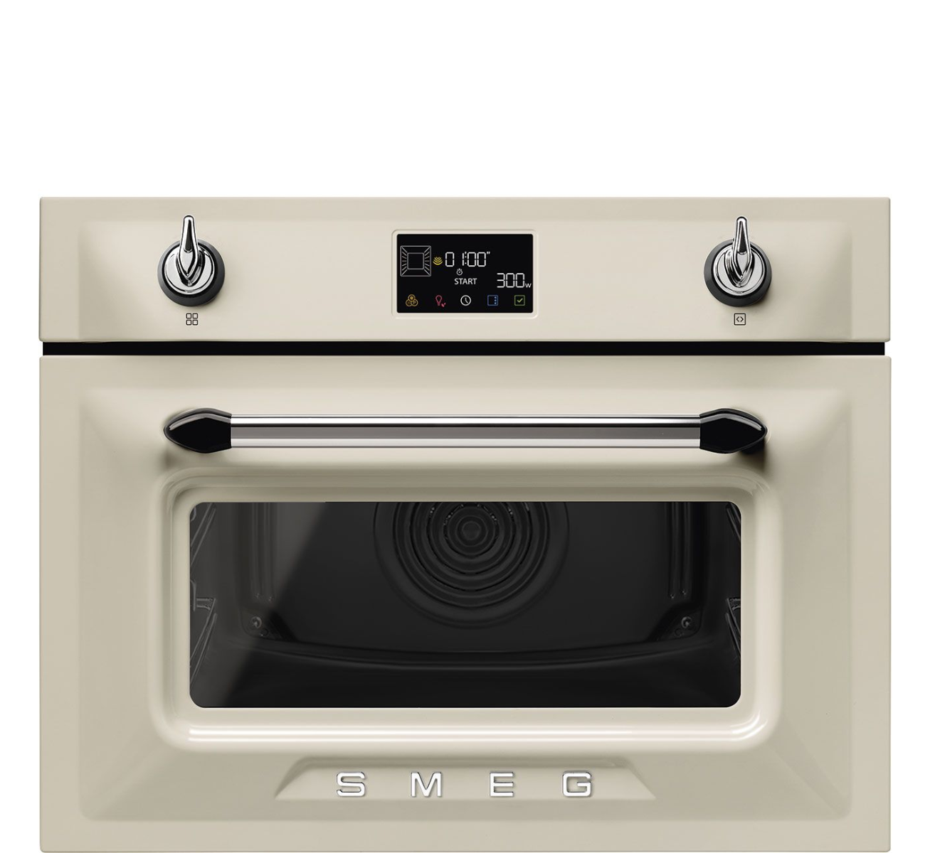 Smeg Cream 45Cm Victoria Combi Microwave So4902m1p