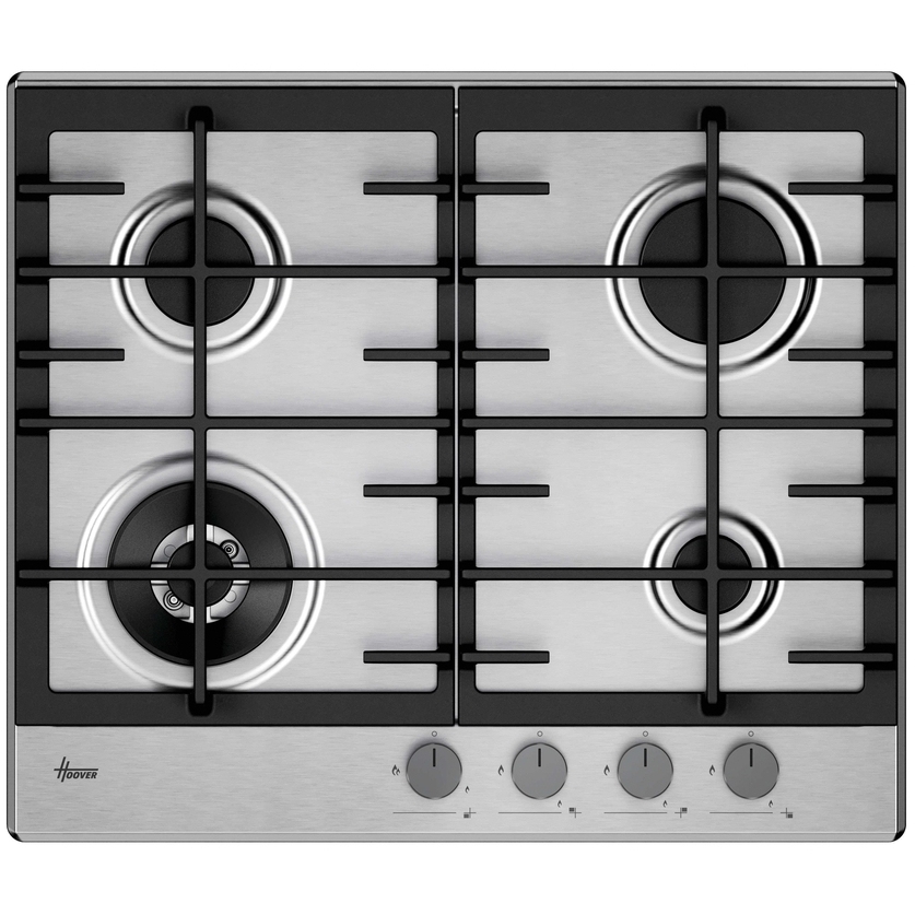 Hoover HHG6BF4C3X 4 Burner Gas Hob Stainless Steel - Image 4