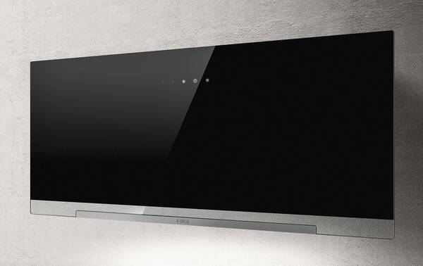 Elica Black Aplomb-Blk-90 Cooker Hood Glass
