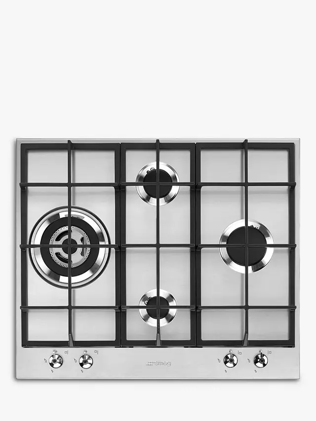 Smeg Px364l 60Cm Gas Hob, Stainless Steel