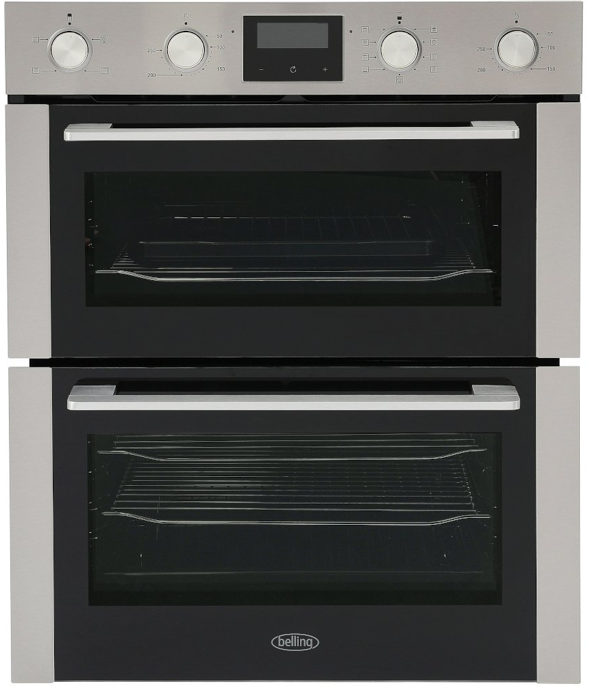 Belling Bi703mfc Stainless Steel Built-Under Electric Double Oven
