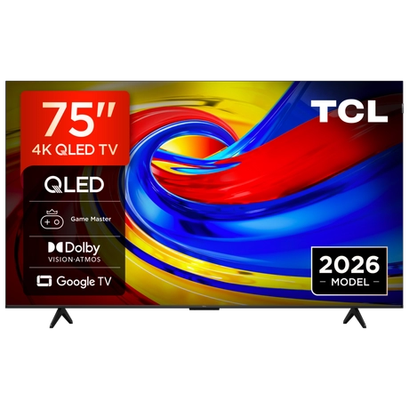 Tcl Black 75P7l-Uk 75" 4K Hdr Qled Direct Led Google Tv