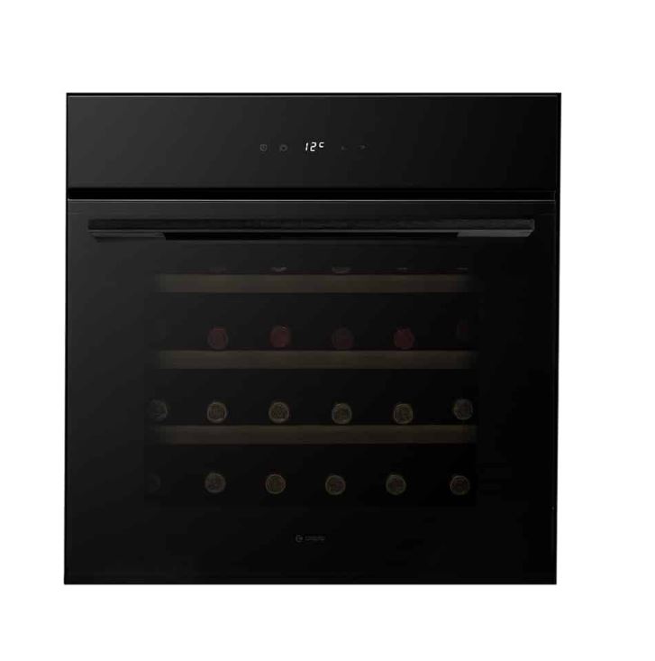 Caple Black In-Column Single Zone Wine Cooler Glass