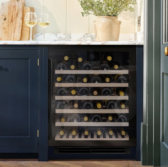 Caple Black Undercounter Single Zone Wine Cooler