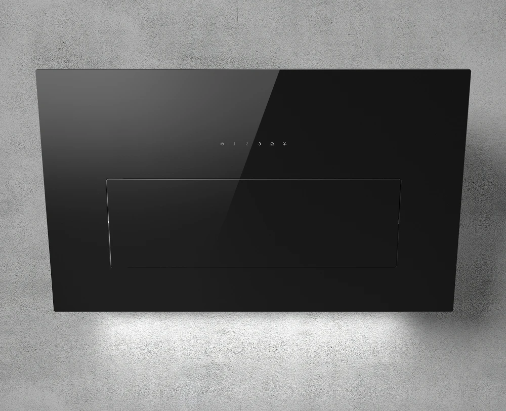Elica Black Bloom-Std-Blk Cooker Hood Glass