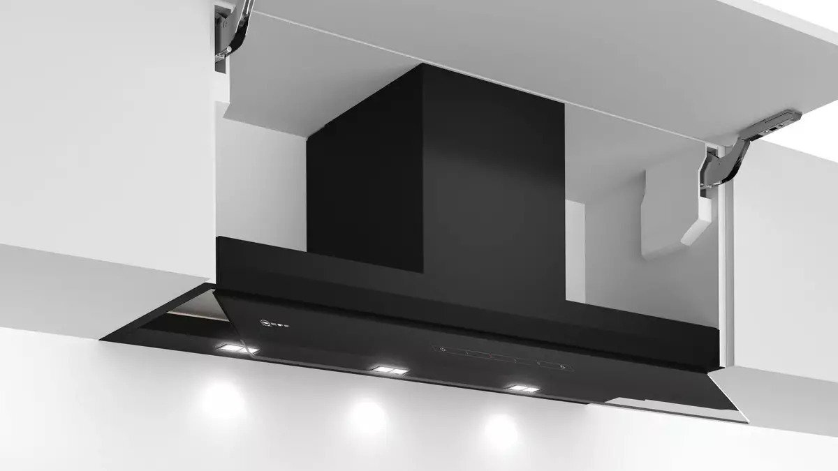 Neff Black D95xam2s0b Integrated Hood And Glass