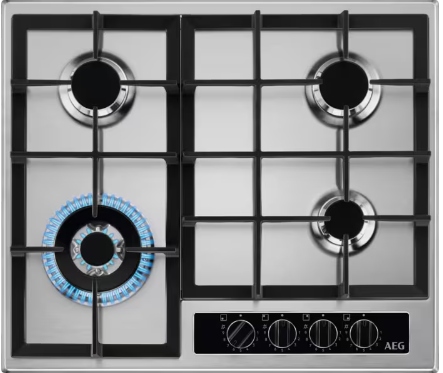 AEG HGB64420YM 60cm Gas Hob - Stainless Steel - Image 7