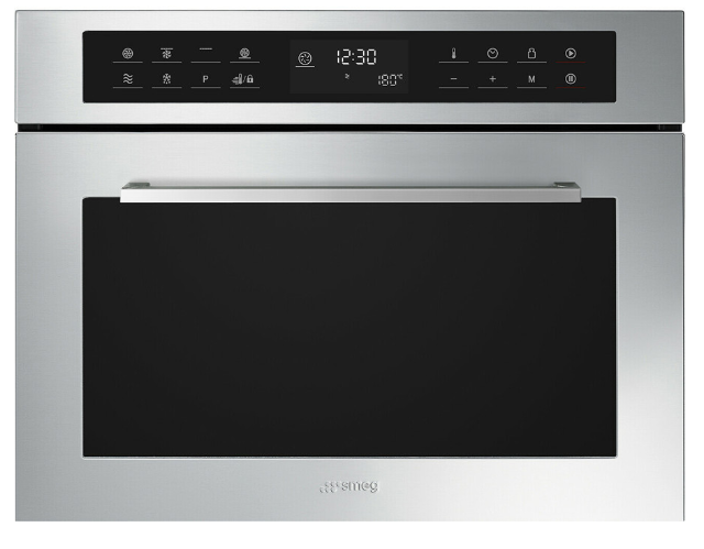 Smeg Golden/Light Cucina Sf4400mcx1 Stainless Steel Built-In Combination Microwave Oven