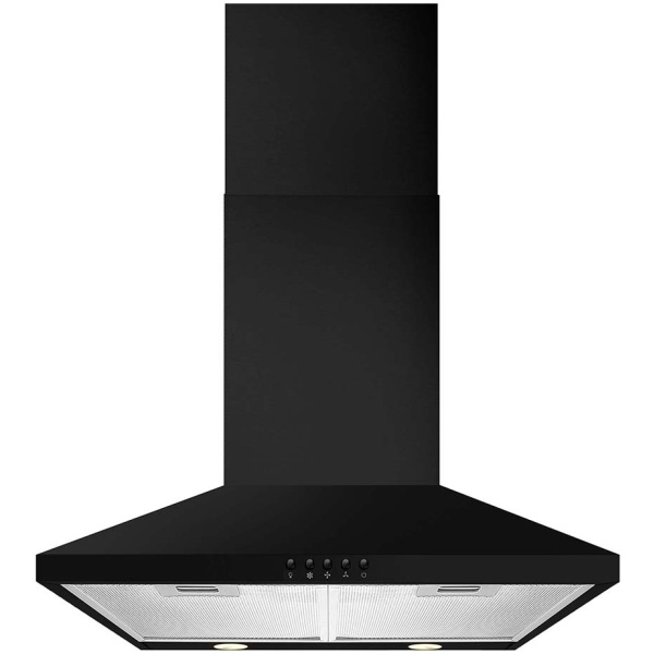Cda Black Ech63bl 60Cm Chimney Cooker Hood