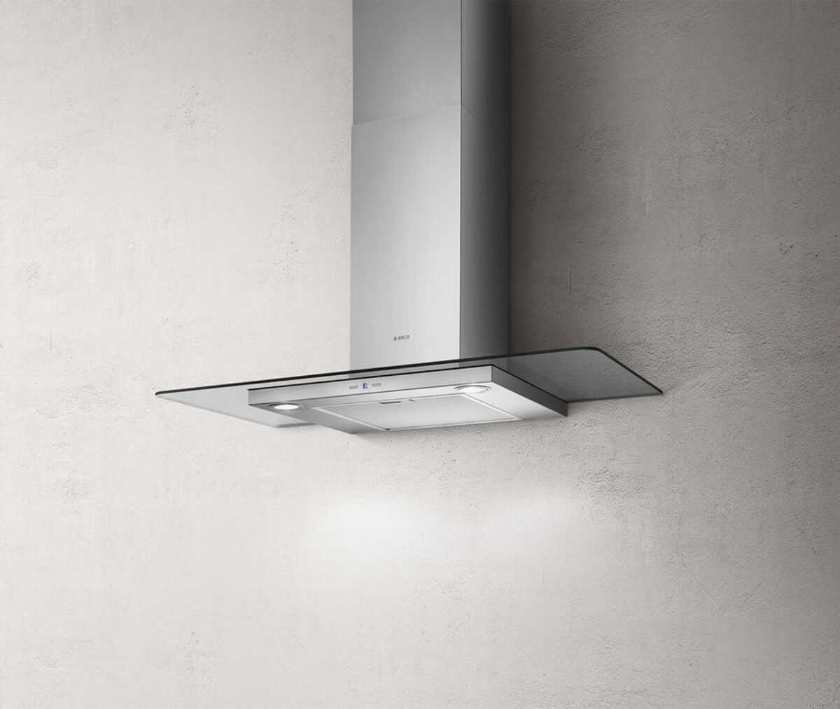Elica Tribe-A-90 90Cm Wide Chimney Hood Stainless Steel / Glass - A Rated