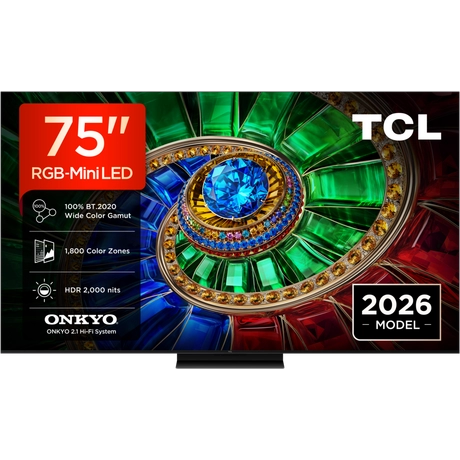 TCL 75RM7L-UK 75" 4K Ultra HD RGB MINI LED Google TV - Black