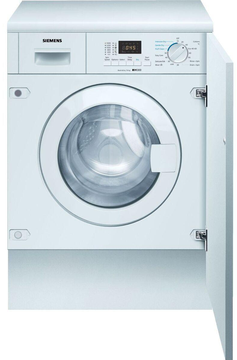 Siemens White Wk14d322gb Built In Washer Dryer - Fully Integrated
