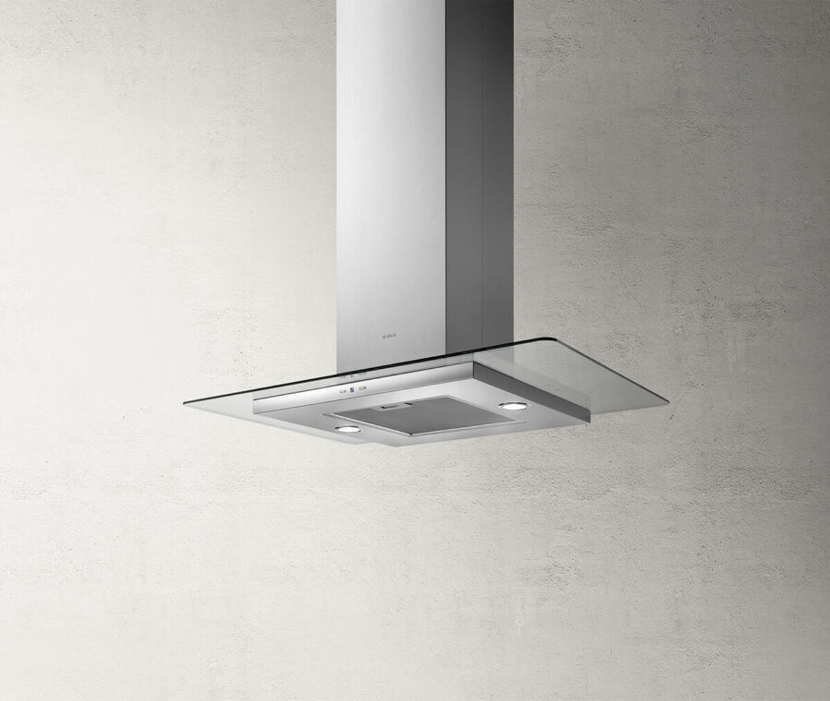 Elica Tribe-A-Island 90Cm Wide Island Hood Stainless Steel / Glass - A Rated