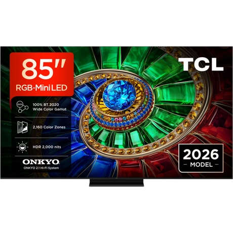 Tcl Black 85Rm7l-Uk 85" 4K Ultra Hd Rgb Mini Led Google Tv