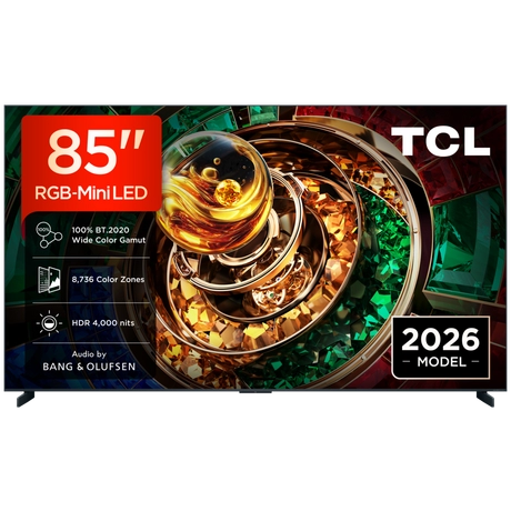 Tcl Black 85Rm9l-Uk 85" 4K Ultra Hd Rgb Mini Led Google Tv