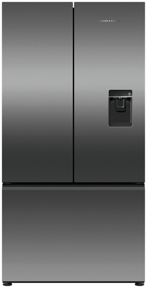 Fisher_Paykel RF540ANUB6 Fridge Freezer French Door 900mm, Recessed Handle, Black Steel - Ice & Wate - Image 5