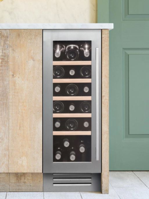 Caple Bordeaux/Burgundy Wi3125 30Cm Undercounter Wine Cooler - Stainless Steel