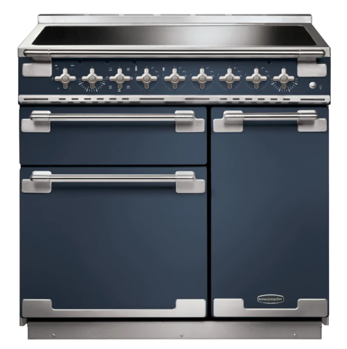 Rangemaster Blue Els90eisb/ Elise 90 Induction Range Cooker Stone