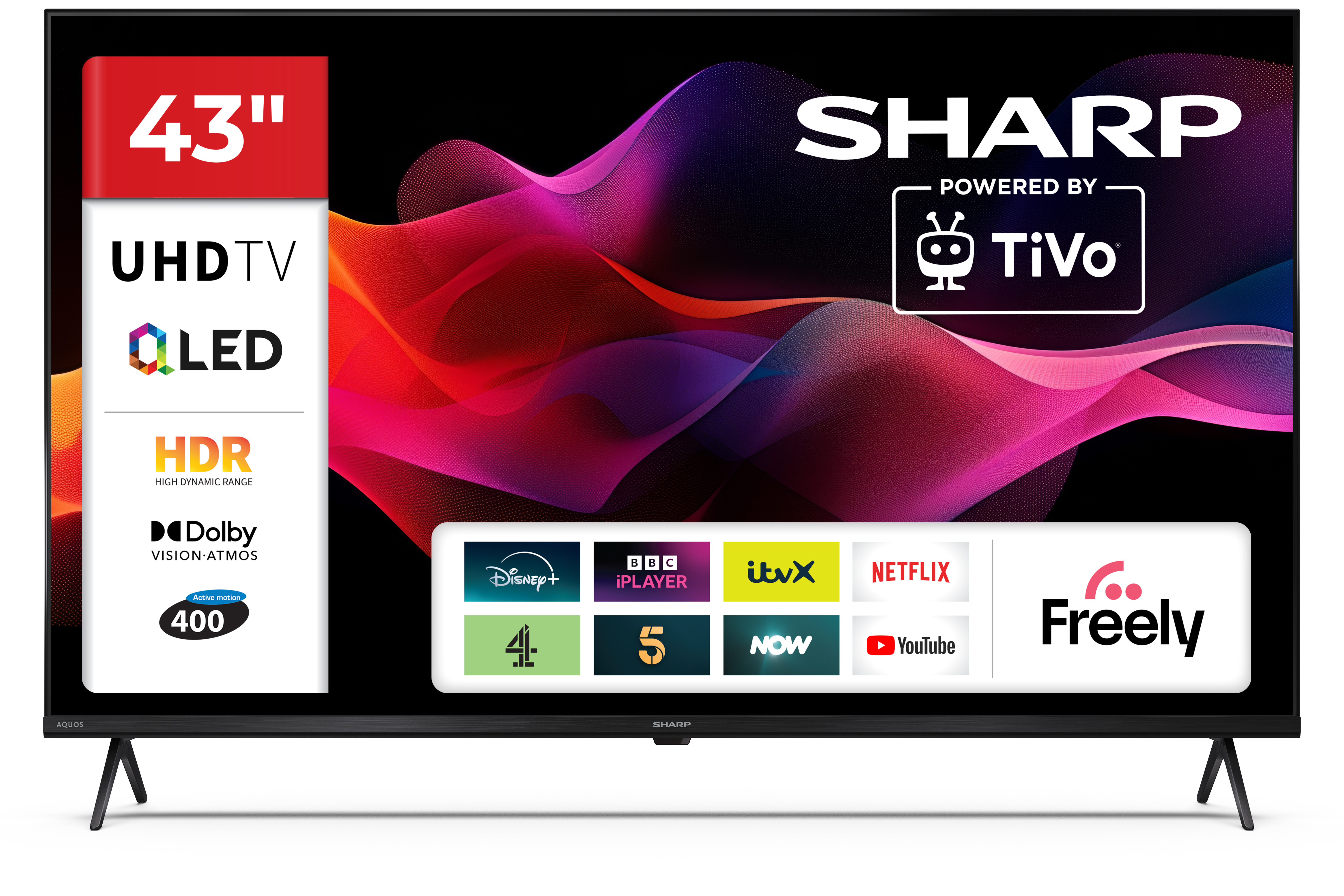 Sharp Black 4T-C43hm5245kb 4K Uhd Tv