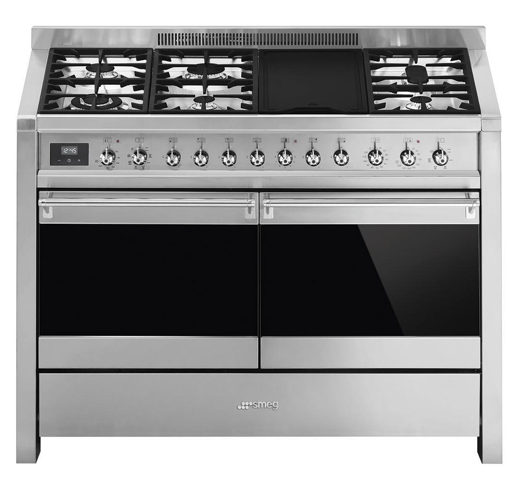 Smeg A4-81 120Cm Stainless Steel Dual Fuel Range Cooker