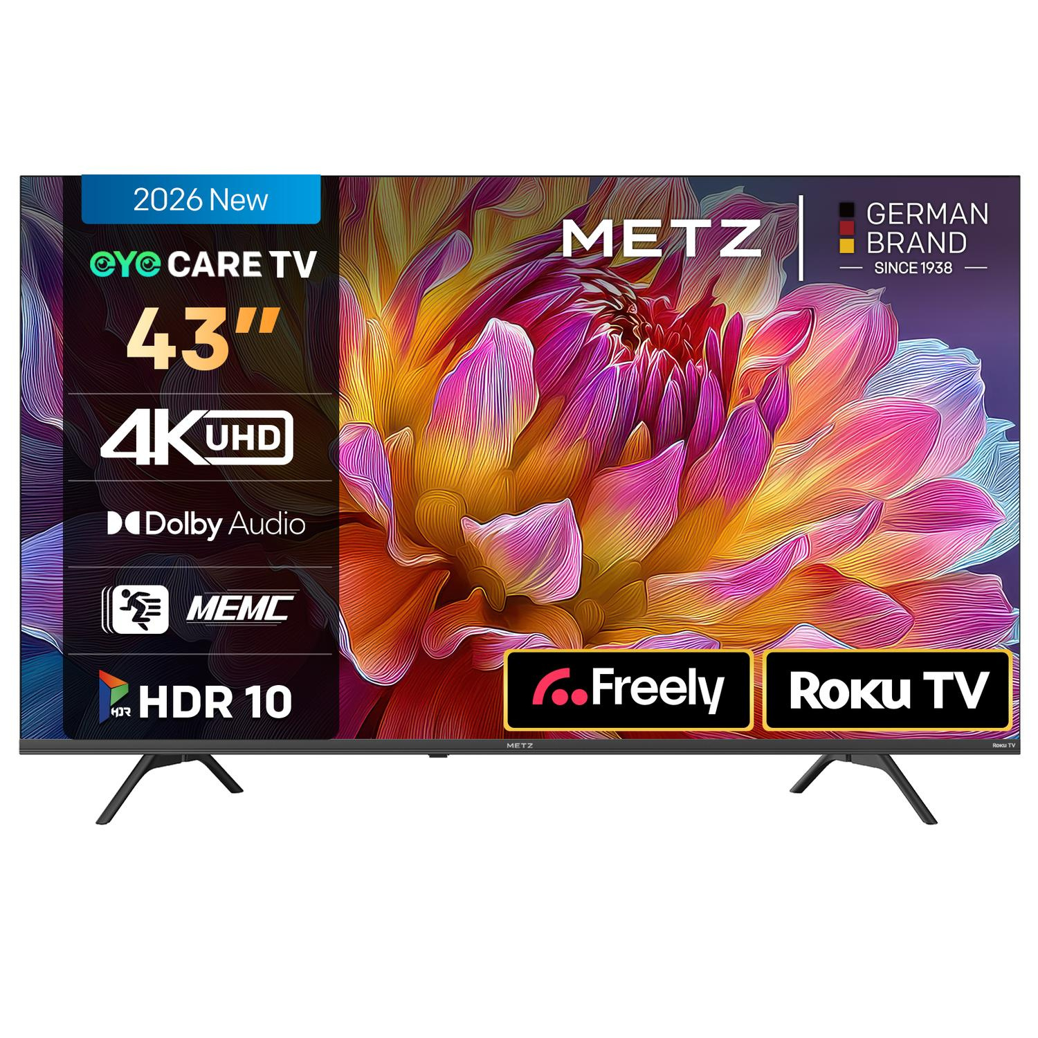 Metz Black 43Mrf6000zuk 43" 4K Dled Smart Tv