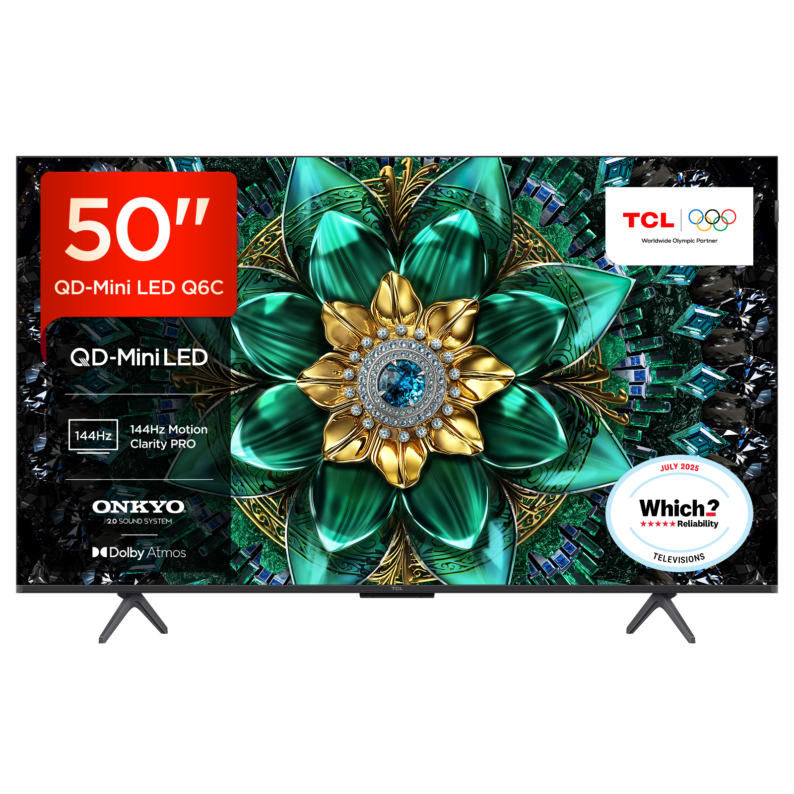 Tcl 50Q6c-Uk 50" 4K Ultra Hd Qd-Mini Led Google Tv