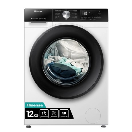 Hisense White 12Kg 1400 Spin, Steam Washing Machine - Image 9