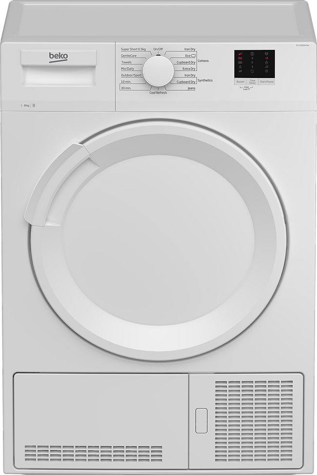 Beko White 8Kg Condenser Tumble Dryer - Image 2