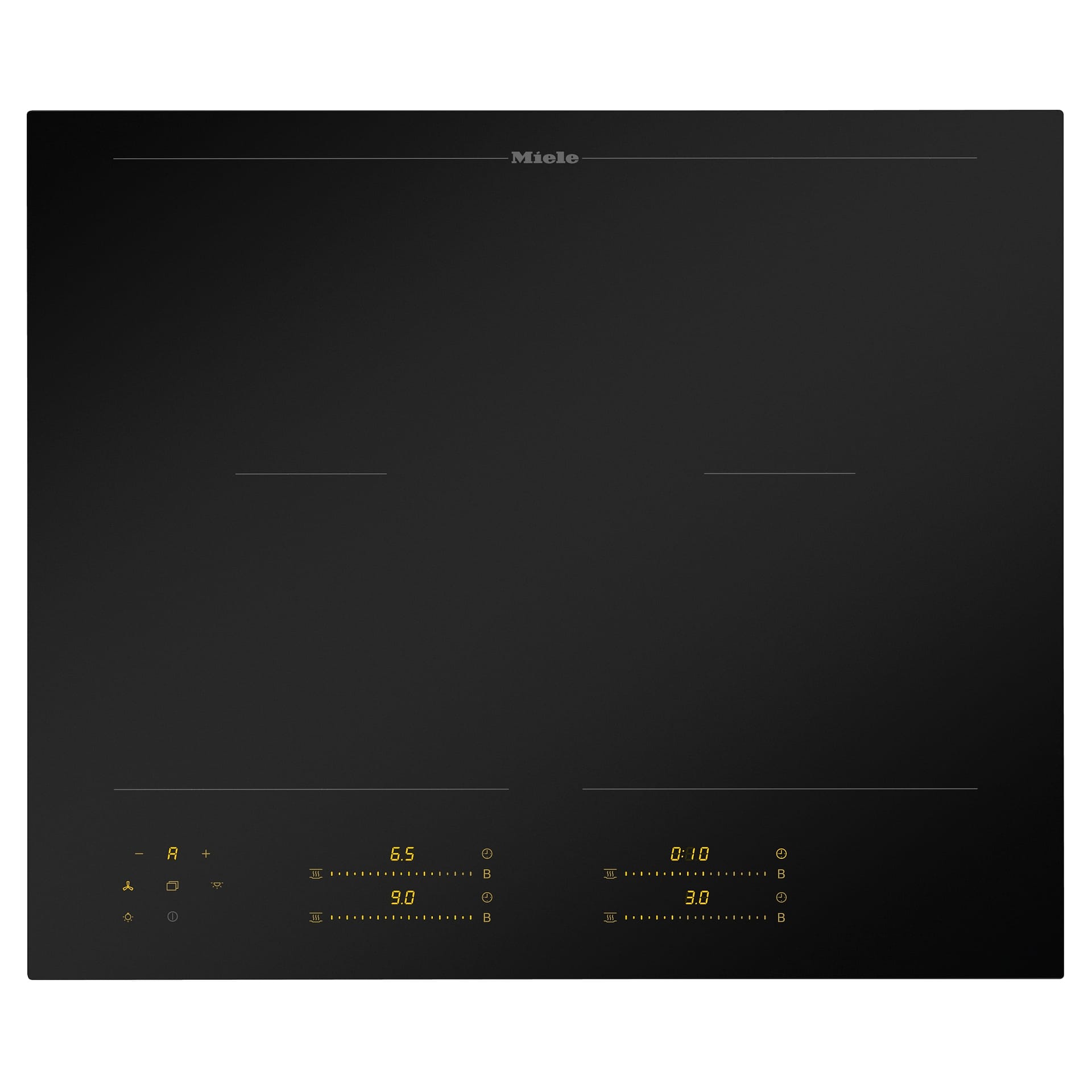Miele Black Km 8565 Fl Mattfinish 60Cm 4 Zone Built In Induction Hob - Matt