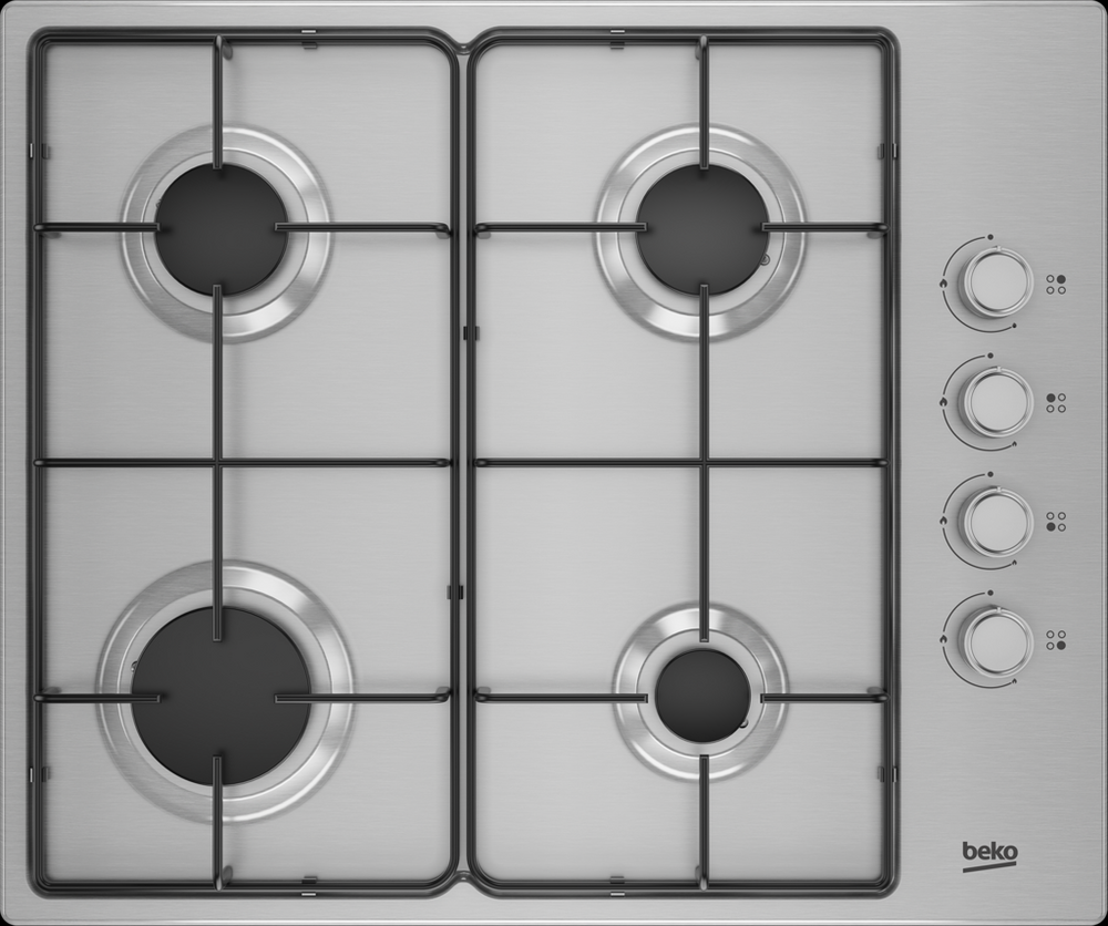 Beko Cihyg21sx 60Cm Stainless Steel Gas Hob