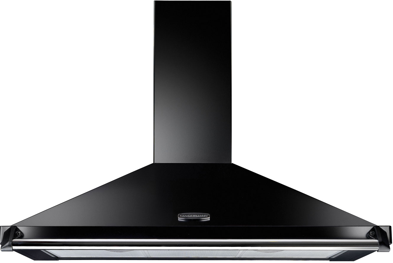 Rangemaster Black 110Cm Classic Hood With Rail Clahdc110bc