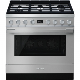 Smeg Cpf9gpx Portofino Dual Fuel Cooker With Gas Hob