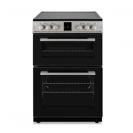 Montpellier MDOC60FS 60cm Ceramic Double Cooker in Silver