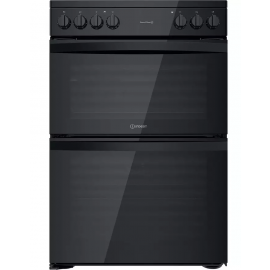 Indesit ID67V9KMB/UK Electric freestanding double cooker