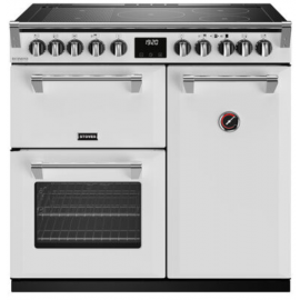 STOVES 444411524 Richmond Deluxe 90cm Electric Induction Range Cooker Icy White