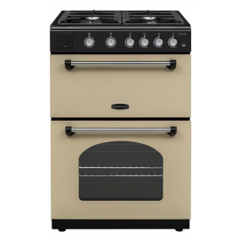 Rangemaster CLA60NGFCR/C Classic 60cm Freestanding Gas Cooker in Cream and Chrome
