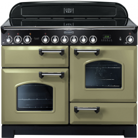 Rangemaster Classic Deluxe 110 Electric (ceramic) Olive Green And Chrome CDL110ECOG/C