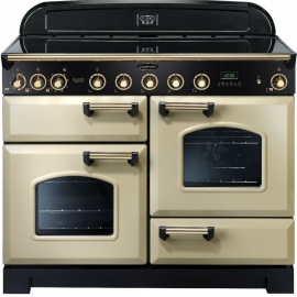 Rangemaster Classic Deluxe 110 Induction Cream And Brass CDL110EICR/B