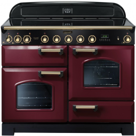 Rangemaster Classic Deluxe 110 Induction Cranberry And Brass CDL110EICY/B