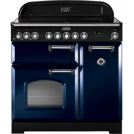 Rangemaster Classic Deluxe 90cm Regal Blue And Chrome CDL90ECRB/C