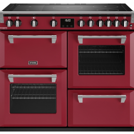 Stoves Richmond Deluxe D1000Ei RTY Chilli Red 100cm Induction Range Cooker 444411553