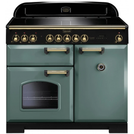 Rangemaster CDL100EIMG/B Classic Deluxe 100cm Induction Range Cooker 129560 – MINERAL GREEN
