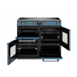 STOVES 444411569 Richmond Deluxe 100cm Touch Controls Electric Induction Range Cooker Thunder Blue