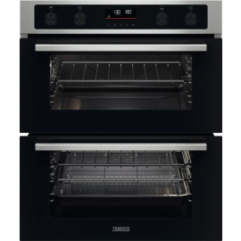 Zanussi ZPCNA7XN Built Under Double Oven Electric - Stainless Steel