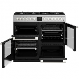 STOVES 444411467 Sterling Deluxe D1000 Dual Fuel Range Cooker Stainless Steel
