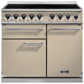 Falcon 1000 Deluxe Induction Range Cooker Cream And Chrome F1000DXEICR/C-